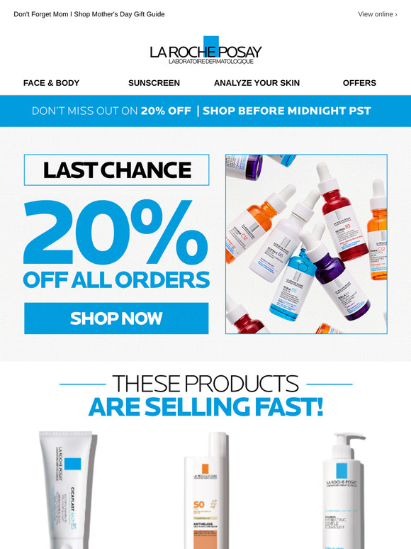LAST CALL: 20% off ends tonight