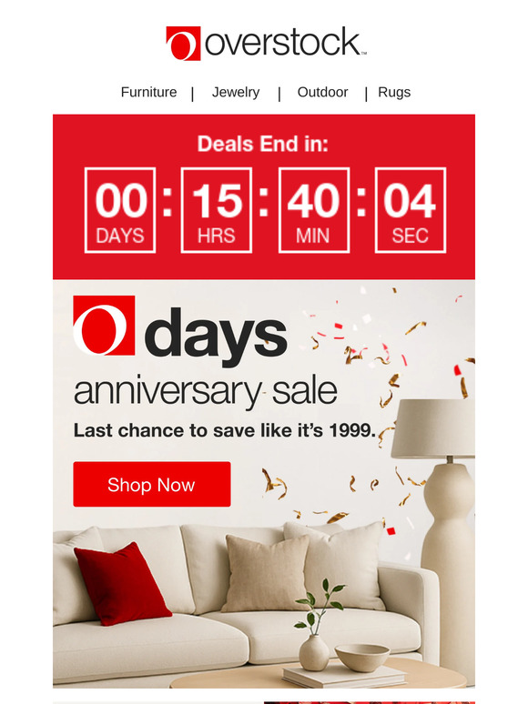 Last day for O Days Anniversary deals 🏃‍♀️