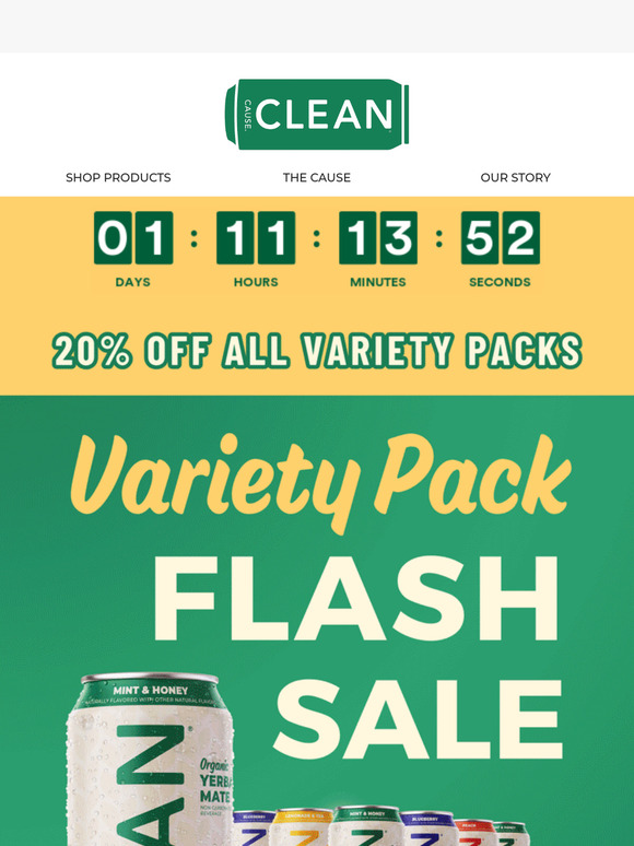 🎉 Grab 20% Off All Variety Packs!