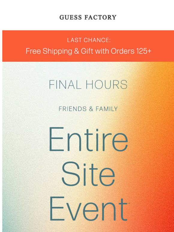 Final Hours: All on Sale + Free Gift