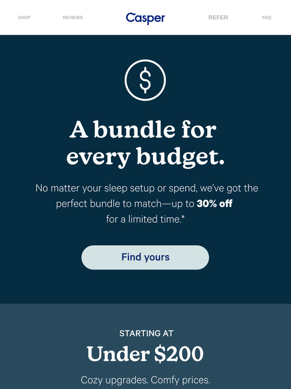 You get a bundle, you get a bundle…