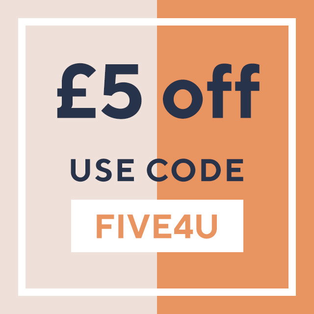 £5 off with code FIVE4U