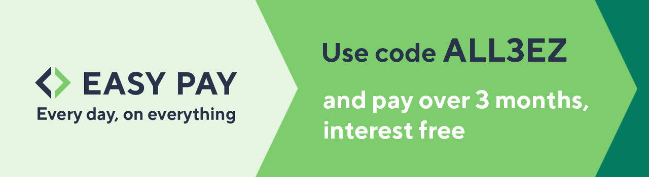 Easy pay on everything with code ALL3EZ