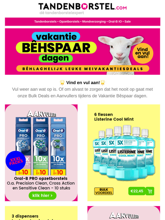 Bespaar tijdens de Vakantie BÊhspaar dagen 🐑