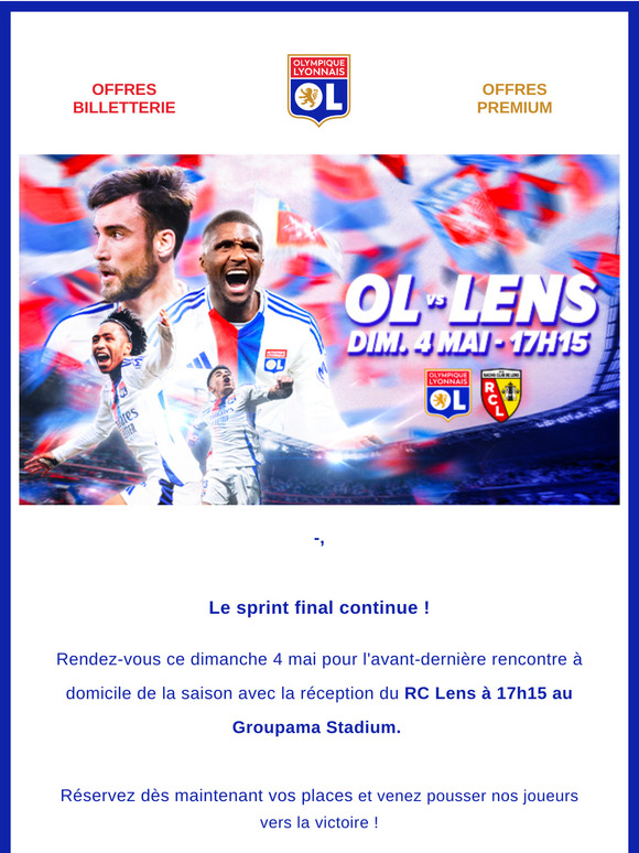 🔴🔵 [OL - Lens] Le sprint final continue !