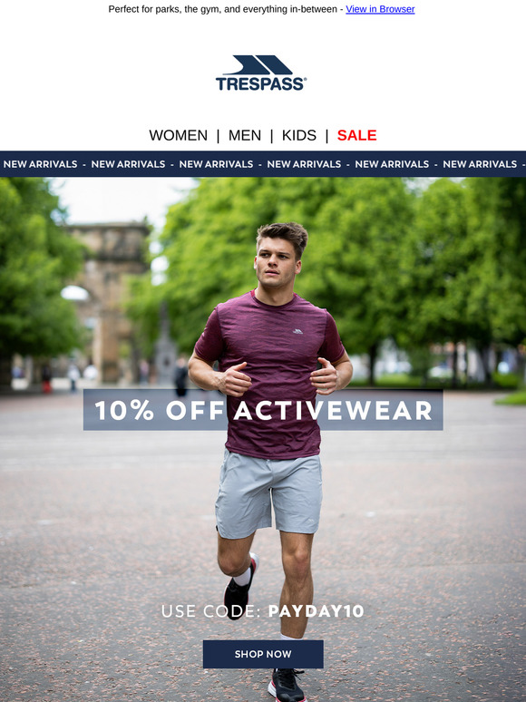 10% Off | All New Activewear