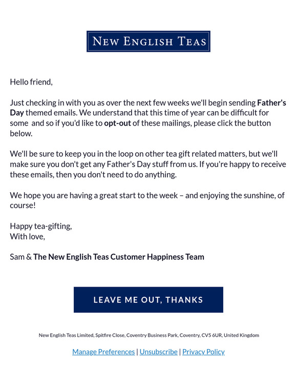 RE: Father's Day