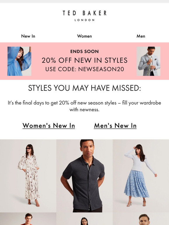Ends Soon: 20% Off New-In