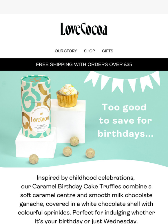 Celebrate with our Birthday Cake Truffles