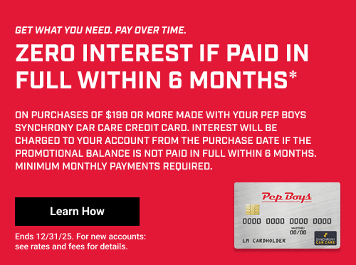 ZERO INTEREST IF PAID IN FULL WITHIN 6 MONTHS* | Learn How