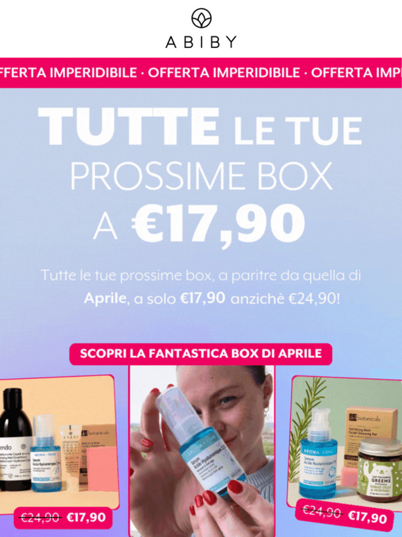 Tutte le tue box a €17,90 😍