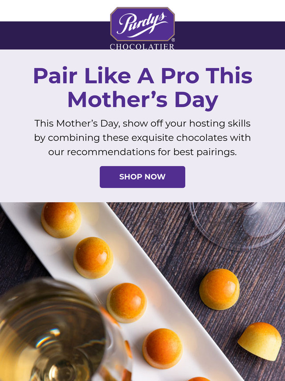 Perfect chocolate pairings for Mother's Day