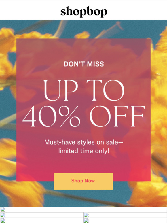 Up to 40% off (& so good)