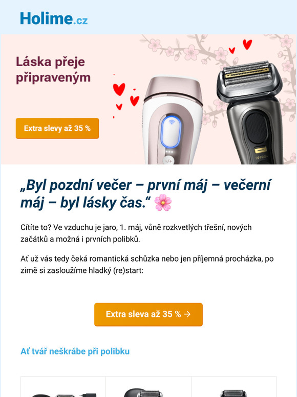 Extra sleva na 1. máje?  🌸 Ano! Až 35 % – chcete ji?