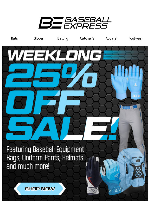 Suit Up and Save 🧢⚡ 25% Off Baseball Essentials