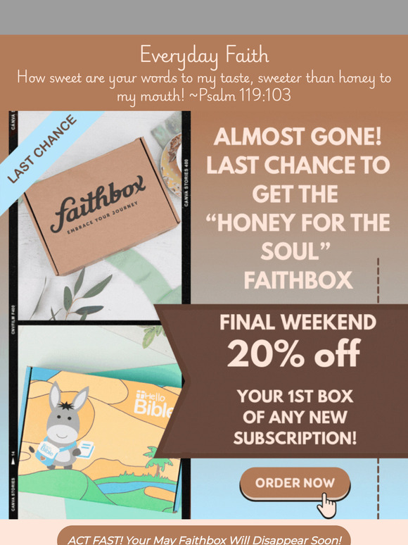 Last Chance! Honey for the Soul Awaits