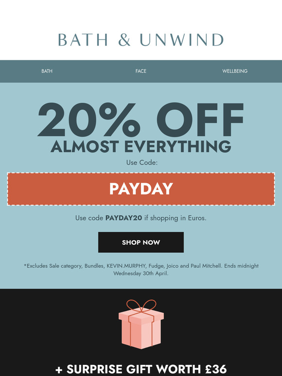 20% off almost everything onsite!