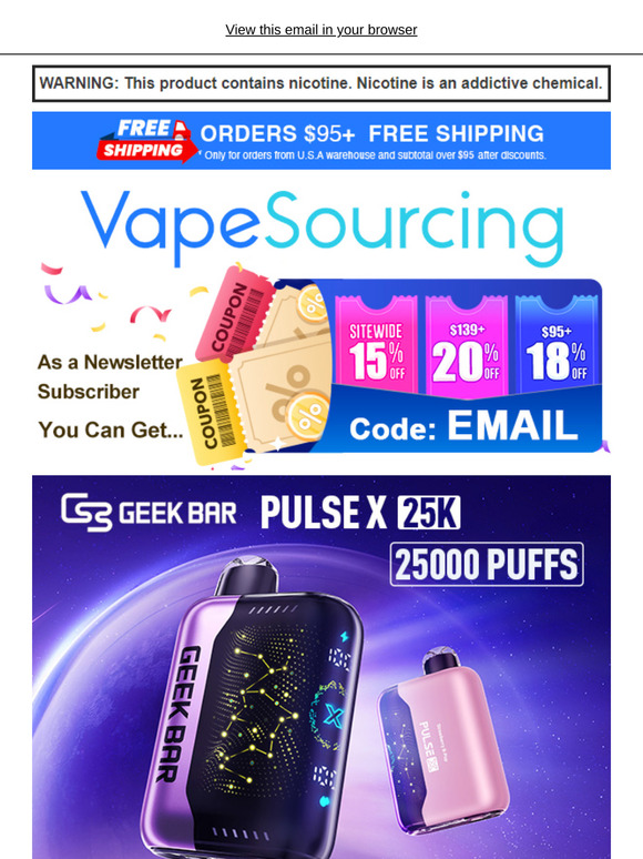 Great Saving❤️‍🔥$13.99 for Geek Bar Pulse X All Edition