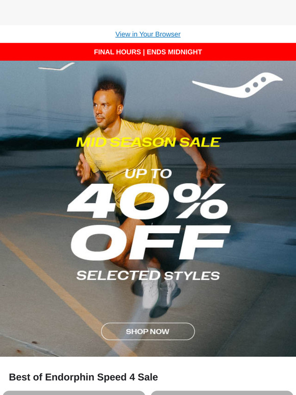 Final Hours | Up to 40% off