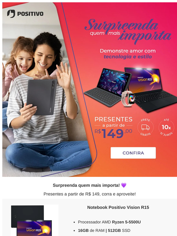Surpreenda quem mais importa! 💜