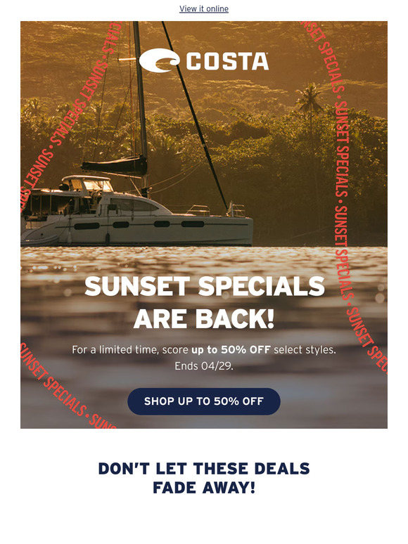 Enjoy Up to 50% OFF select gear
