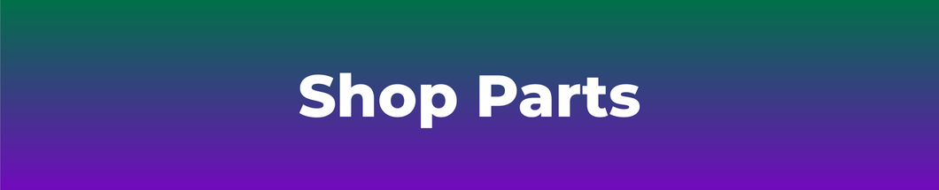 Image of green and purple gradient background with shop parts