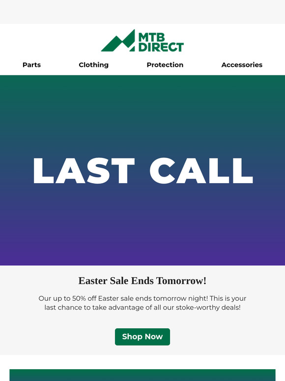 Last Call! Easter Sale Ends Tomorrow! ⏳