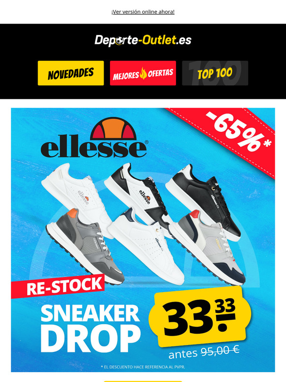 Sólo 33,33 €: zapatillas ellesse de nuevo en stock 💥