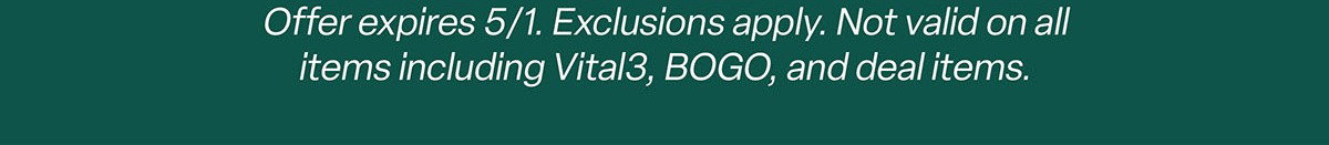 Offer expires 5/1.