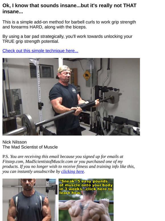 3 Finger Exploding Forearm Barbell Curls... (you'll like it)...