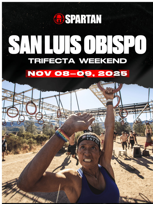 2025 San Luis Obispo Spartan Trifecta Weekend is ALMOST HERE!