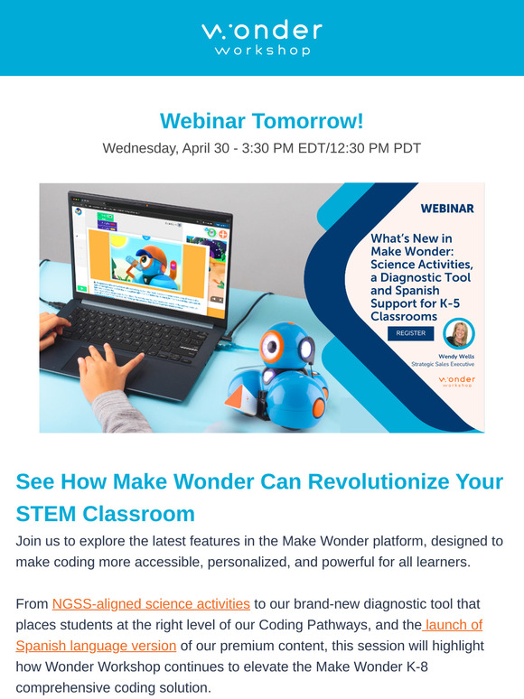 👩‍🏫 Webinar Tomorrow! Register now.