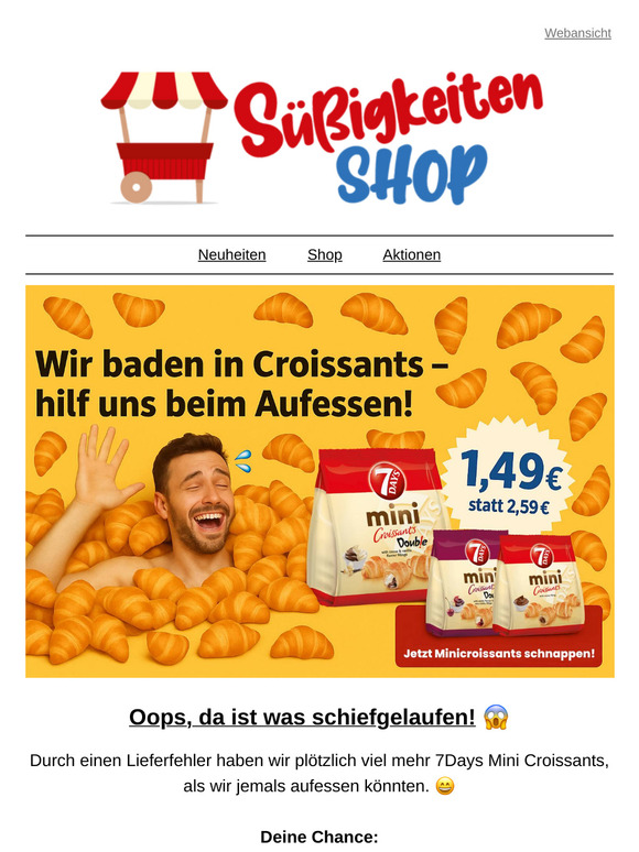 Wir baden in Croissants – hilf uns beim Aufessen! 😅