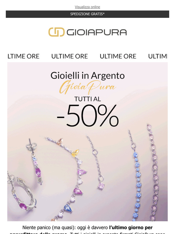 ULTIME ORE per brillare a metà prezzo!