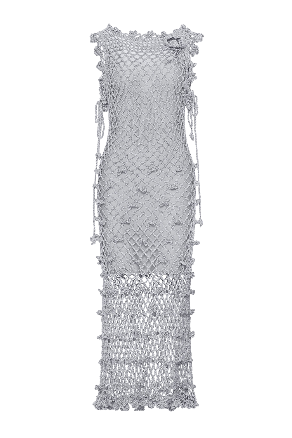 Image of Sofia Silver Handmade Crochet Dress