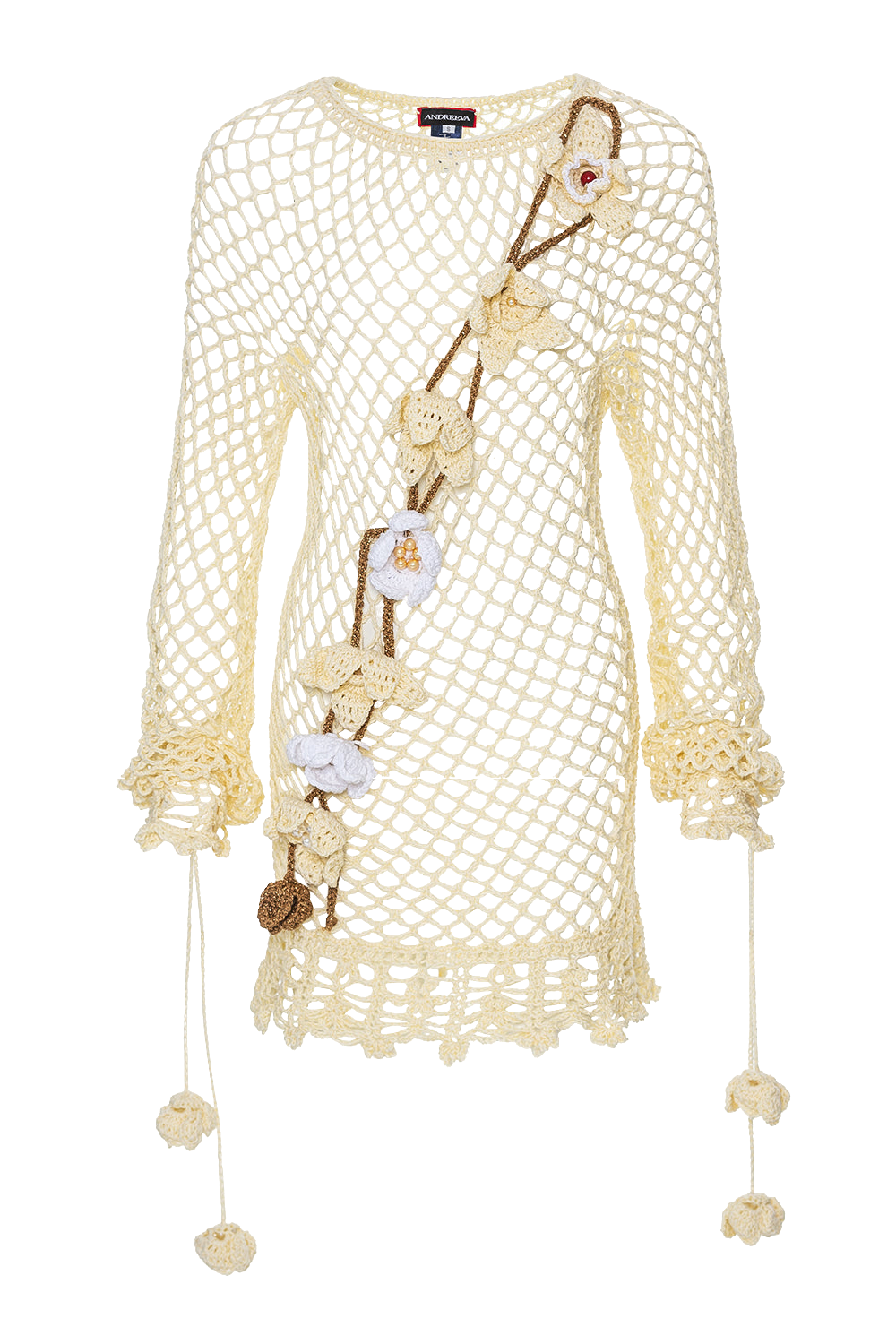 Image of Vanilla Multicolor Handmade Crochet Top-Dres