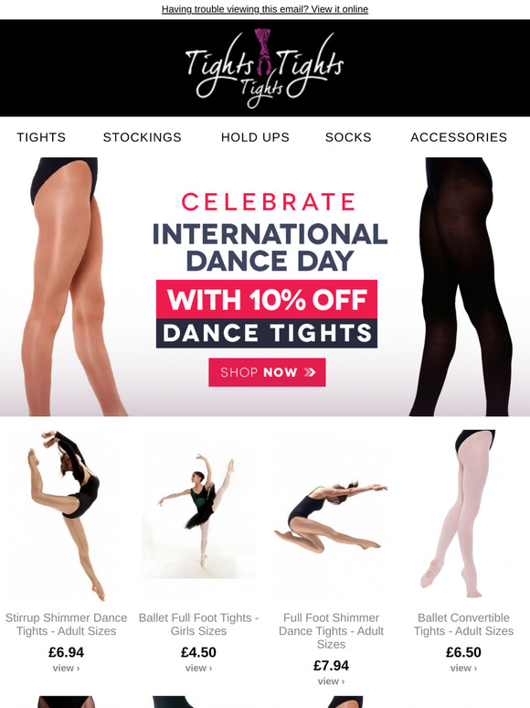 Celebrate International Dance Day With 10% OFF Dance Tights
