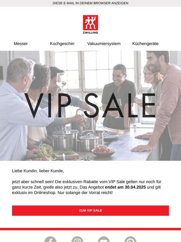 Deine letzte Chance: Zum VIP SALE