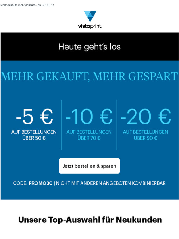 Los geht‘s 🥳 Bis zu … ACHTUNG … 20 € sparen! 😲
