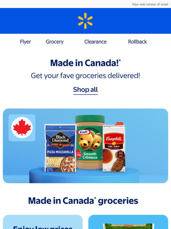 Fill your cart with Made in Canada* goodness 🍁🍅