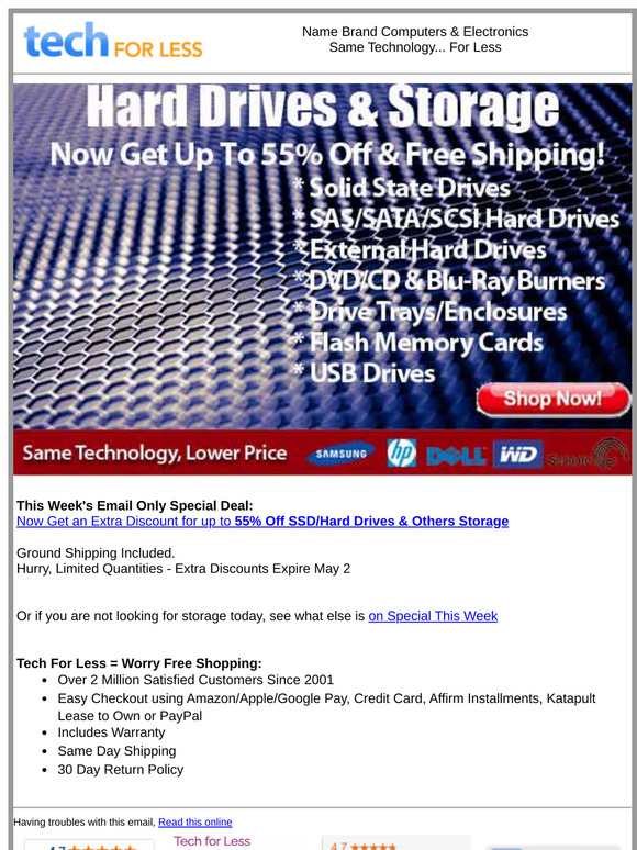 — - Now Get up to 55% Off SSDs and other Drives & Storage