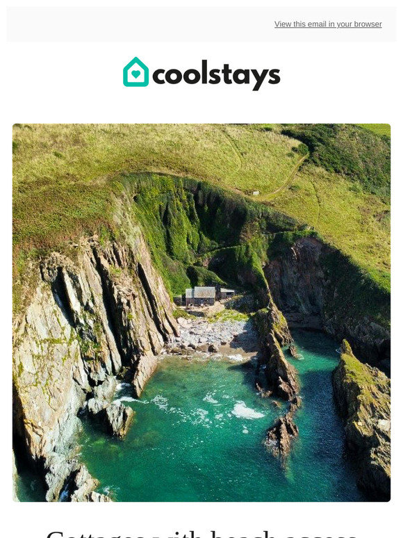 Cottages with direct beach access