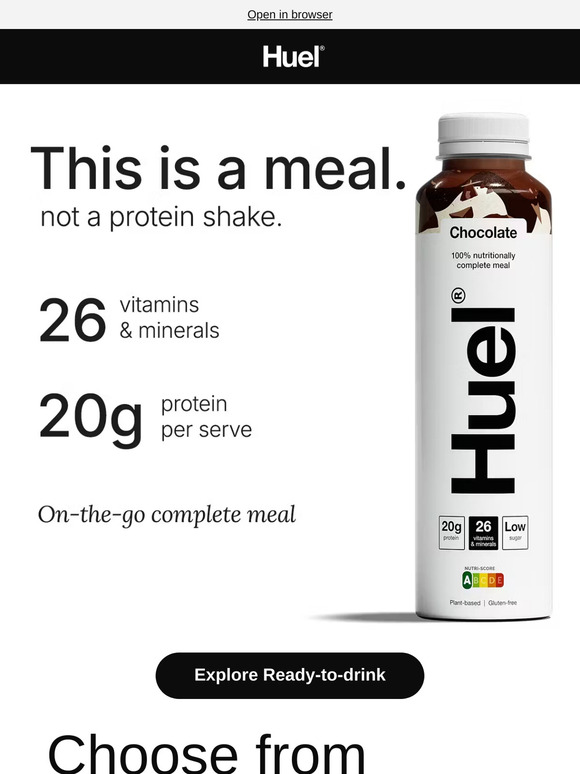No, it’s not a protein shake 🫢