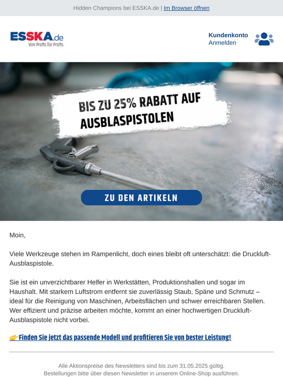 Unterschätzte Helfer: Druckluft-Ausblaspistolen für jeden Bedarf