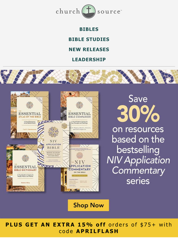 Bring the Bible to life — explore these powerful study resources & save 30% off!