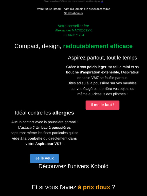 Nouvel aspirateur VM7 : jusqu’à 199 € de remise pour en profiter ✨