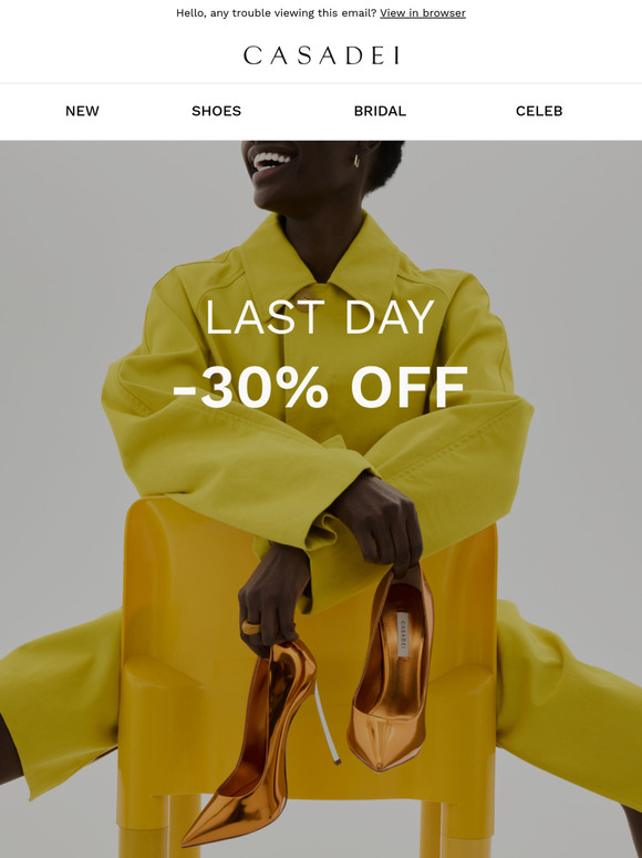 Last day: -30% ends tonight