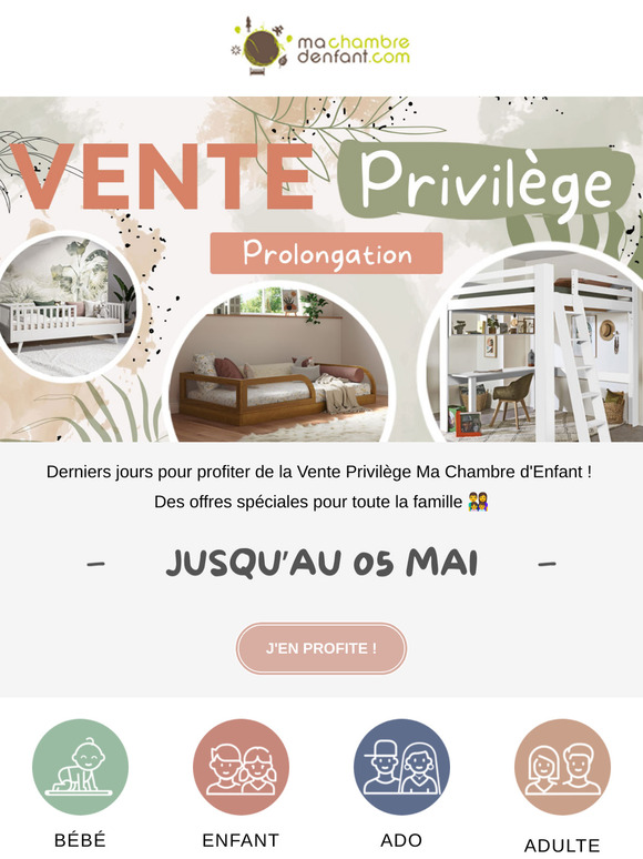 Vente Privilège : Des lits pour petits et grands à prix réduit ! 🛏️