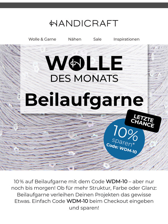 💥 10 % auf Beilaufgarne – nur noch bis morgen