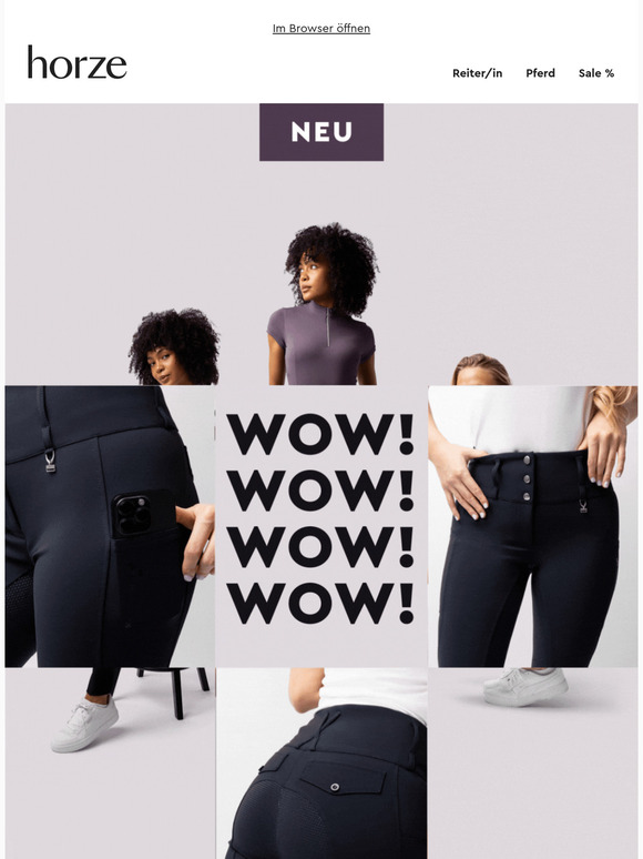 Neue Reithosen & Reitleggins von Horze & B Vertigo! Spare bis zu -18% Extra! 🤩